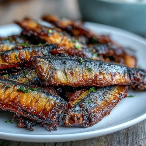 Southern-style fried catfish seasoned with paprika and cayenne, paired with creamy remoulade sauce for bold flavor.  
