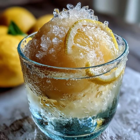 Limoncello Sorbet Float
