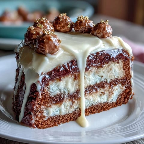 White Chocolate Drip Cake