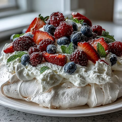 Pavlova Fresh Berries Cream