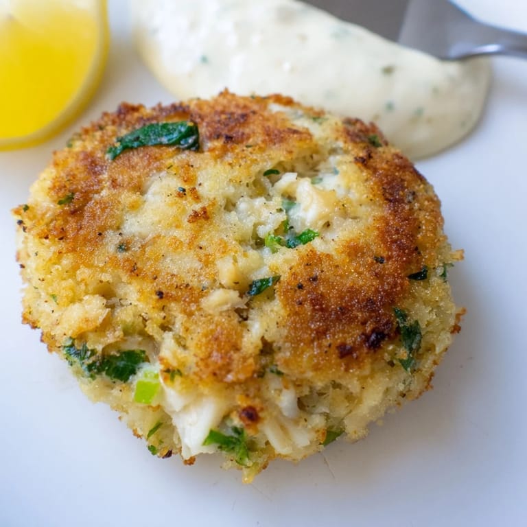 Succulent Crab Cakes served hot on a platter, ready to be enjoyed with a zesty aioli.