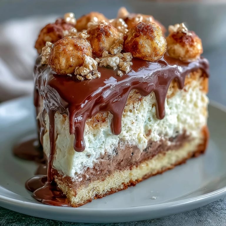 Elegant white chocolate drip cake adorned with gold balloon decorations, ideal for graduation parties and special celebrations.