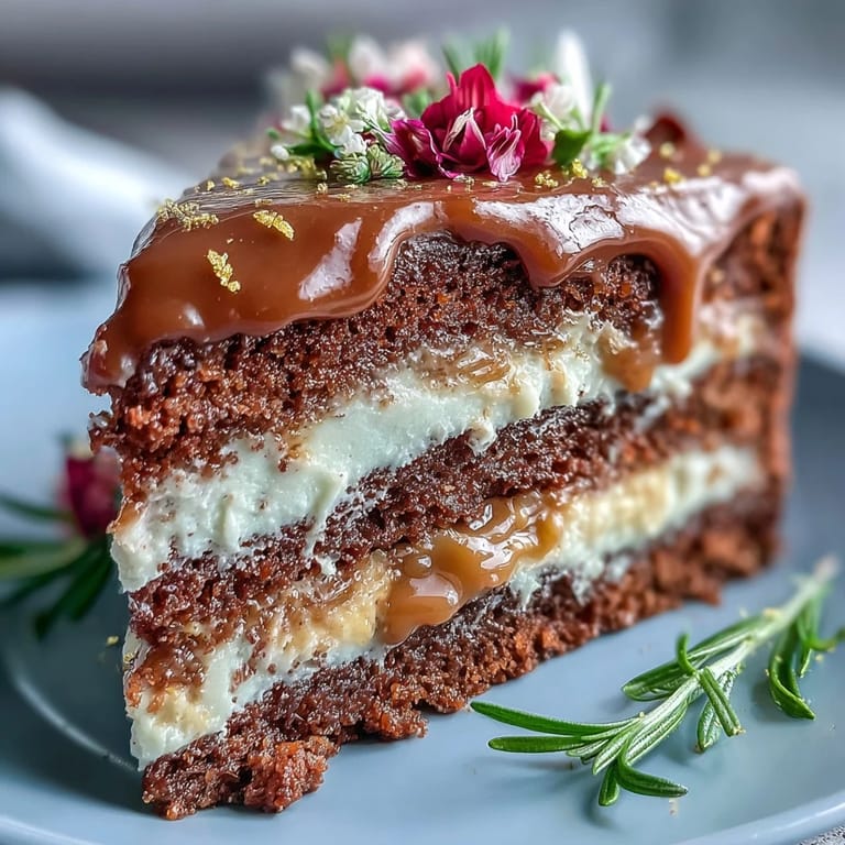 Rich butterscotch Taurus Cake featuring earthy, naturally colored frosting.