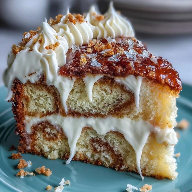 A festive Gemini Cake, beautifully swirled and frosted for any celebration.