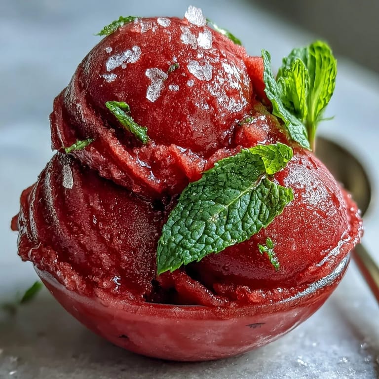 Taste summer with this easy Watermelon Sorbet, a simple, naturally sweet dessert.