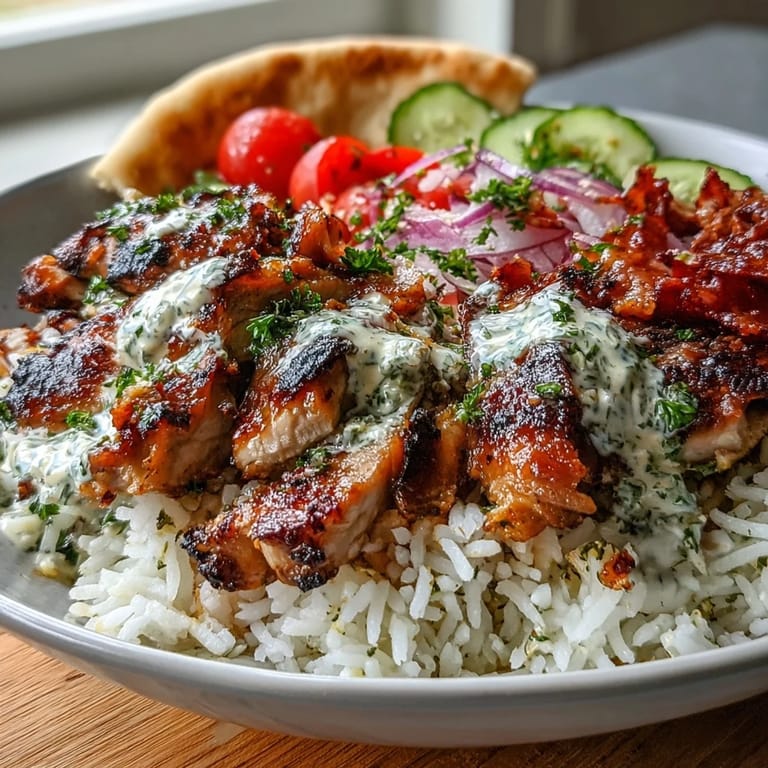Hearty Middle Eastern Shawarma Bowl, perfect served warm with fresh, crisp toppings.